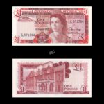 Gibraltar 1 Pound 1988 P20e UNC with mild stains