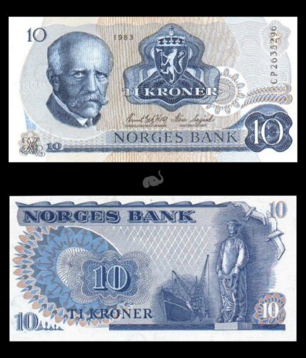 Norway 10 Kronur 1983 P36c UNC
