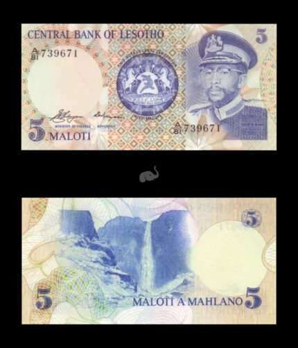 Lesotho 5 Maloti 1981 P5a UNC
