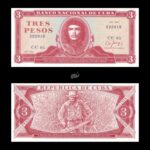 Cuba 3 Pesos 1989 P107b UNC