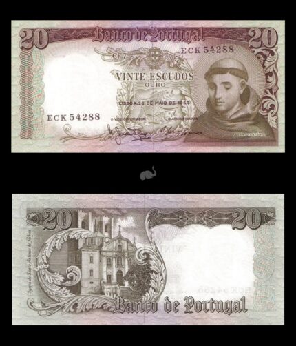 Portugal 20 Escudo 1964 P167b(6) UNC