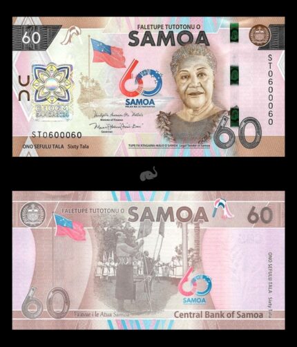 Samoa 60 Tala 2024 PW53 Commemorative UNC with Folder
