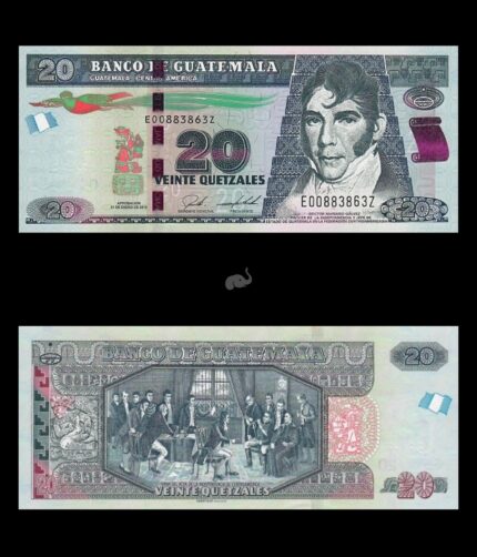 Guatemala 20 Quetzal 2018 P124 UNC
