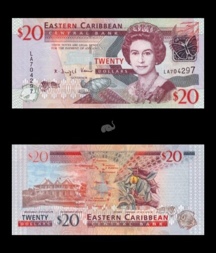 East Caribbean States 20 Dollars 2008 P49 UNC